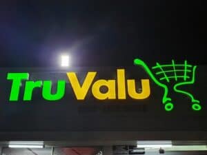 truvalu channel letter sign