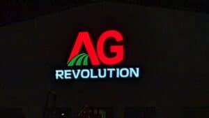 AG revolution channel letter sign