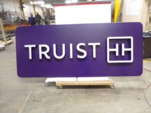 truist channel letter sign
