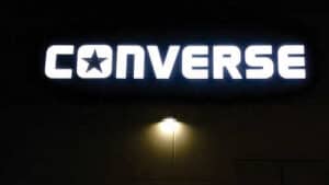 converse channel letter sign