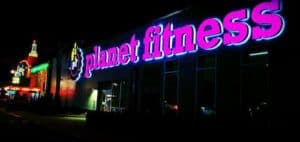 planet fitness channel letter sign